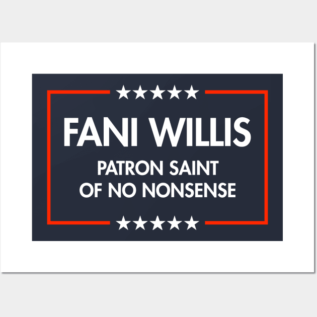 Fani Willis - No Nonsense (blue) Wall Art by Tainted